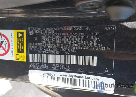 2015 Lexus Rx 350 из США, поврежденный, VIN 2T2ZK1BA8FC149960